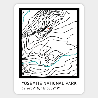 Yosemite National Park Polaroid Badge Sticker